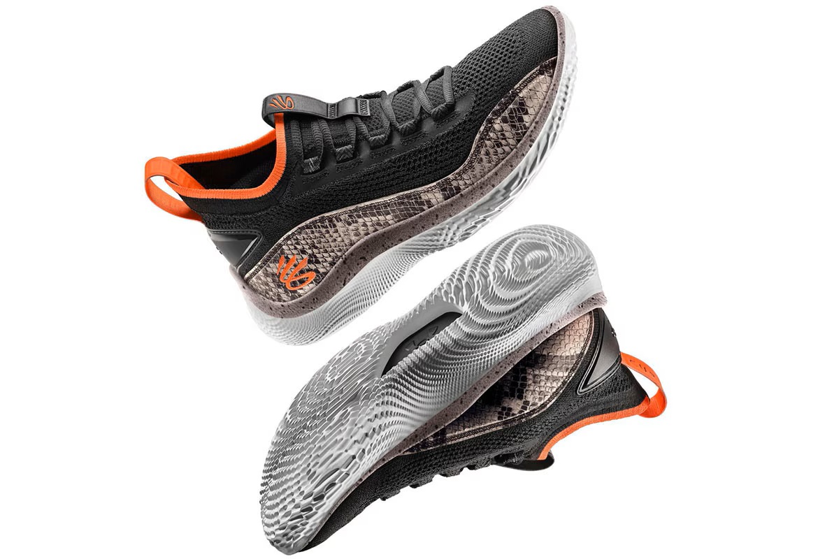 アンダーアーマー UNDER ARMOUR カリー8 Curry8 Snake（Black/White/Birch）【3024429-005】