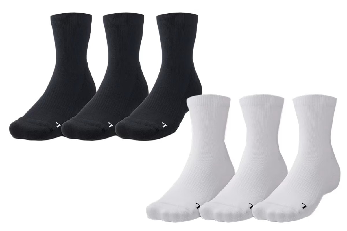 クオーターソックス3足セット アンダーアーマー 【1371936】 バスケ ソックス バッソク 靴下 練習 