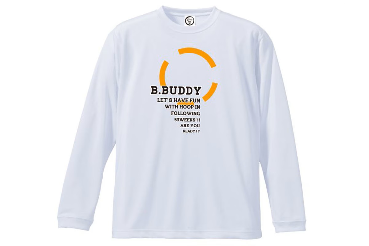 GEAR NETロングTシャツ ビー.バディ （ホワイト） 【LT22-003】 バスケ ロンt 長袖