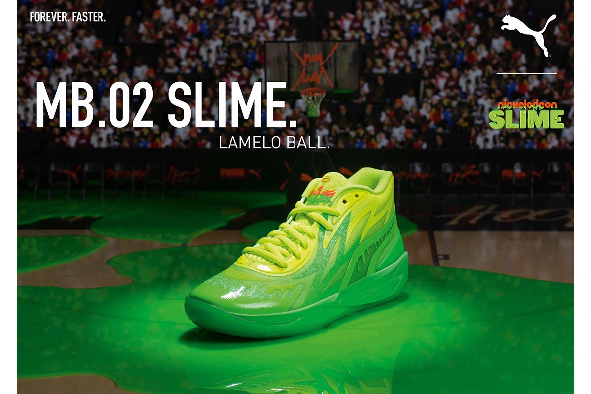 MB.02 SLIME プーマ LaMelo Ball ラメロ・ボール シグネイチャーモデル NBA シャーロット・ホーネッツ  【377584-01】 2022/12/23