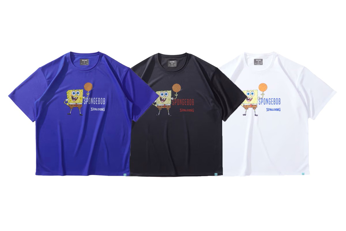 スポンジ・ボブスピニング バスケットボールTシャツ スポルディング 【SMT24146S】 バスケ ｔシャツ 半袖 ●