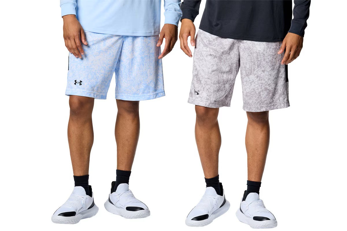ベースライン プリント ショーツ アンダーアーマー 【1388348】 バスケ バスパン パンツ 短パン 練習 ▲