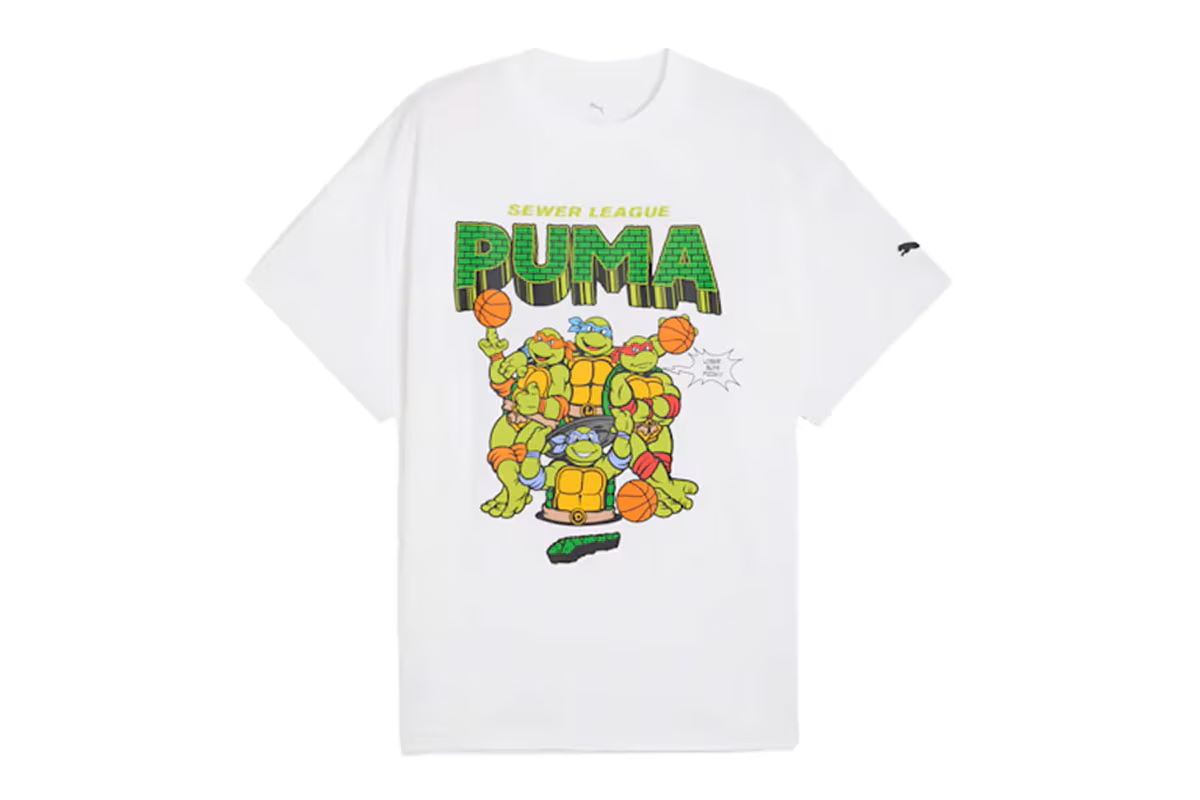 HOOPS x TMNT Tシャツ プーマ 【630929-01】 バスケ tシャツ 半袖 