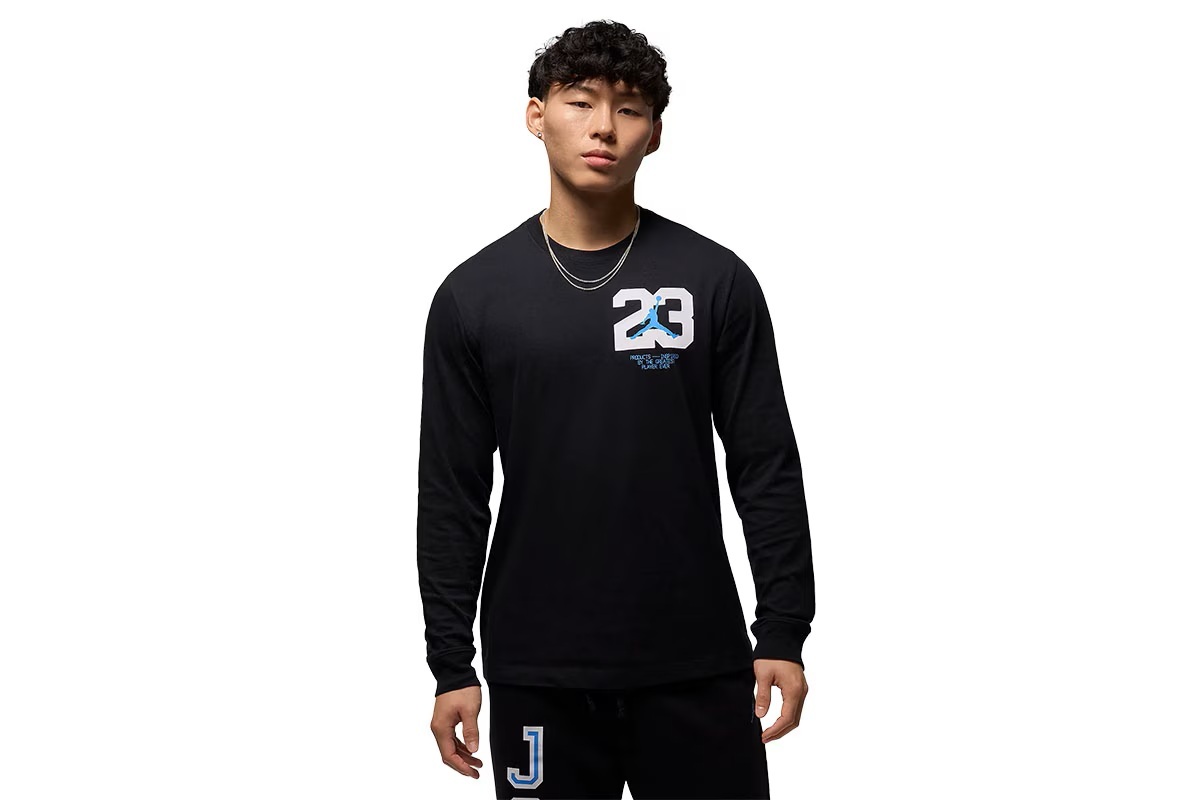 スポーツロングスリーブ Tシャツ ジョーダン 【FZ1981-011】 バスケ 長袖 ロンT 