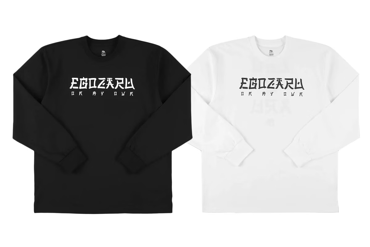 BIGシルエット オリエンタルロゴ ロングスリーブTシャツ エゴザル 【EZFW25ULS004】 バスケ ロンt 長袖 練習