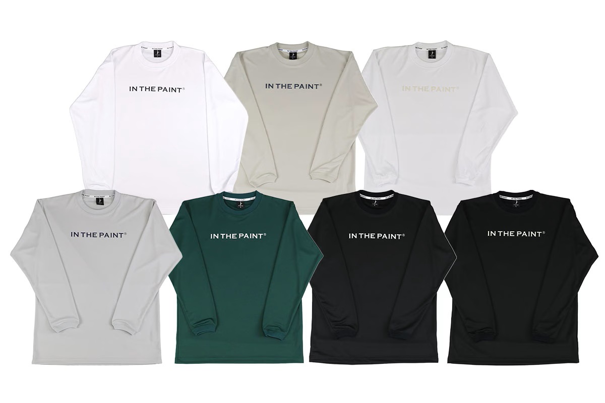タイポグラフィーロングスリーブシャツ インザペイント 【ITP25447】 バスケ ロンt 長袖 ロングTシャツ