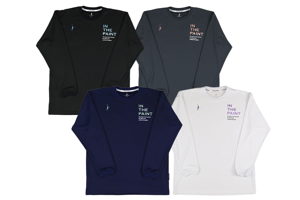 ベーシック グリッターロゴ ロングスリーブシャツ インザペイント 【ITP25435】 バスケ ロンt 長袖 ロングTシャツ