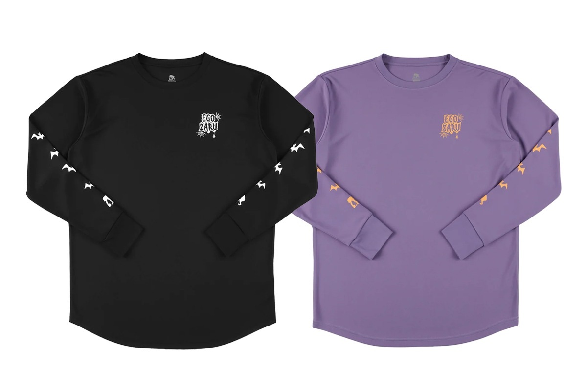 ホラーロゴ ロングスリーブTシャツ エゴザル 【EZFW25ULS025】 バスケ ロンt 長袖 練習
