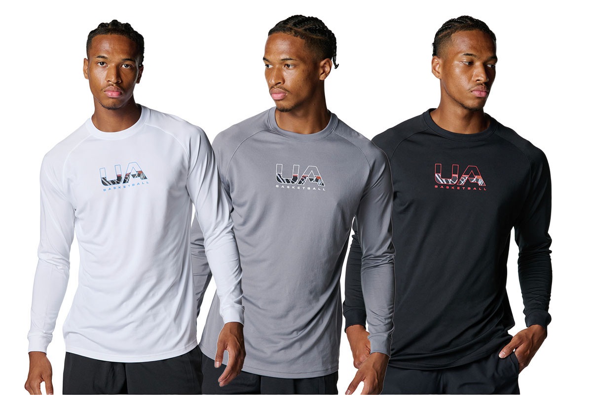 テック ロゴ ロングスリーブ Tシャツ アンダーアーマー【6007863】  バスケ ロンt ロングtシャツ