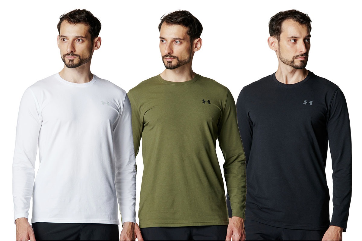 パフォーマンスコットン ロングスリーブ Tシャツ アンダーアーマー 【6007849】 バスケ ロンt ロングtシャツ