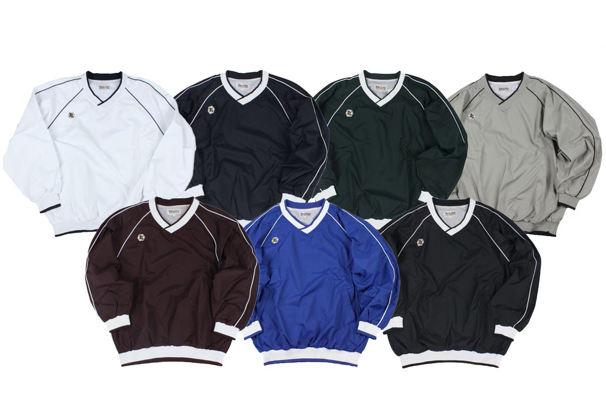 ◆◆ネーム刺繍可能◆ Vネックジャケット ボールライン 【BLVJ-1000】 バスケ 長袖 ブレーカー