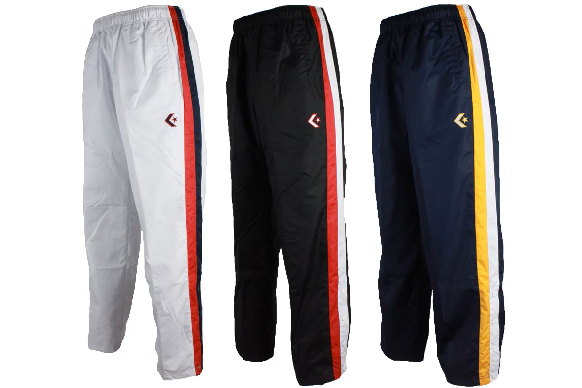 ◆◆ネーム刺繍可能◆ ウォームアップパンツ（ウィンドブレーカー）［裾ボタン］ コンバース 【CB162506P】 バスケ 長ズボン