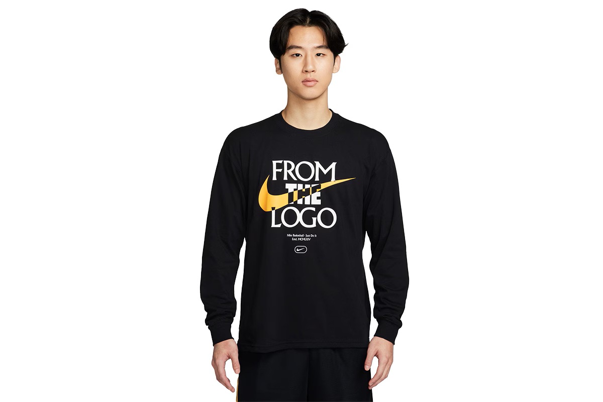 マックス 90ロングスリーブ バスケットボール Tシャツ ナイキ 【FQ4921-010】 バスケ 長袖 ロンt 冬