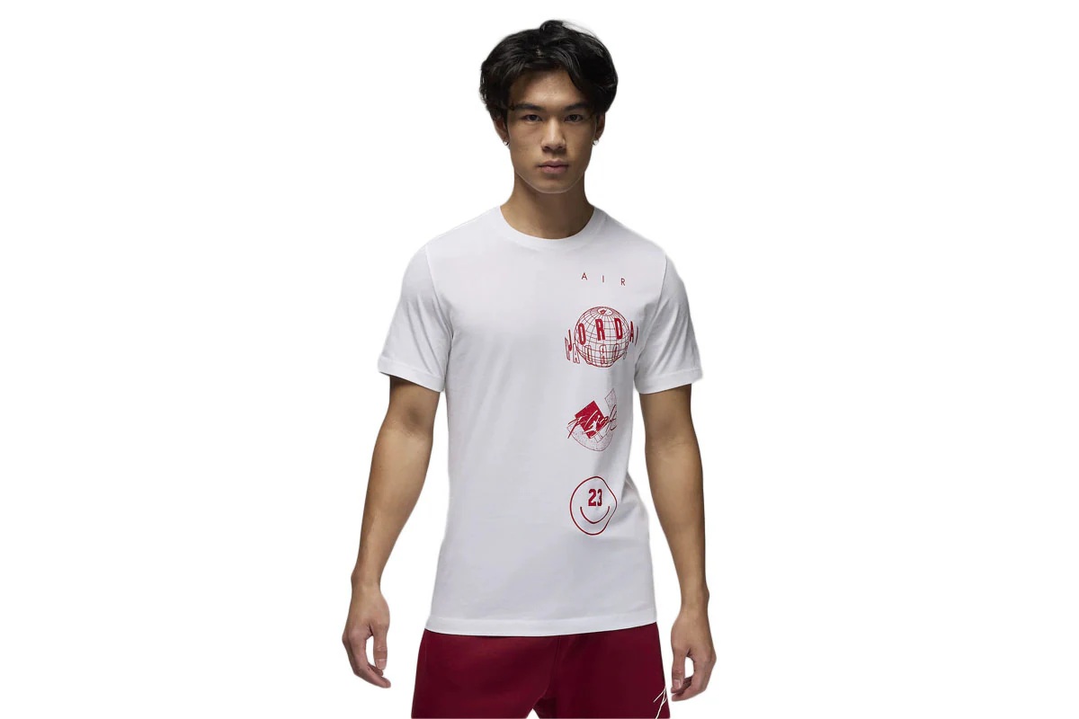 ブランドロゴSTACKS Tシャツ ジョーダン 【FN6028-100】 バスケ tシャツ 半袖 