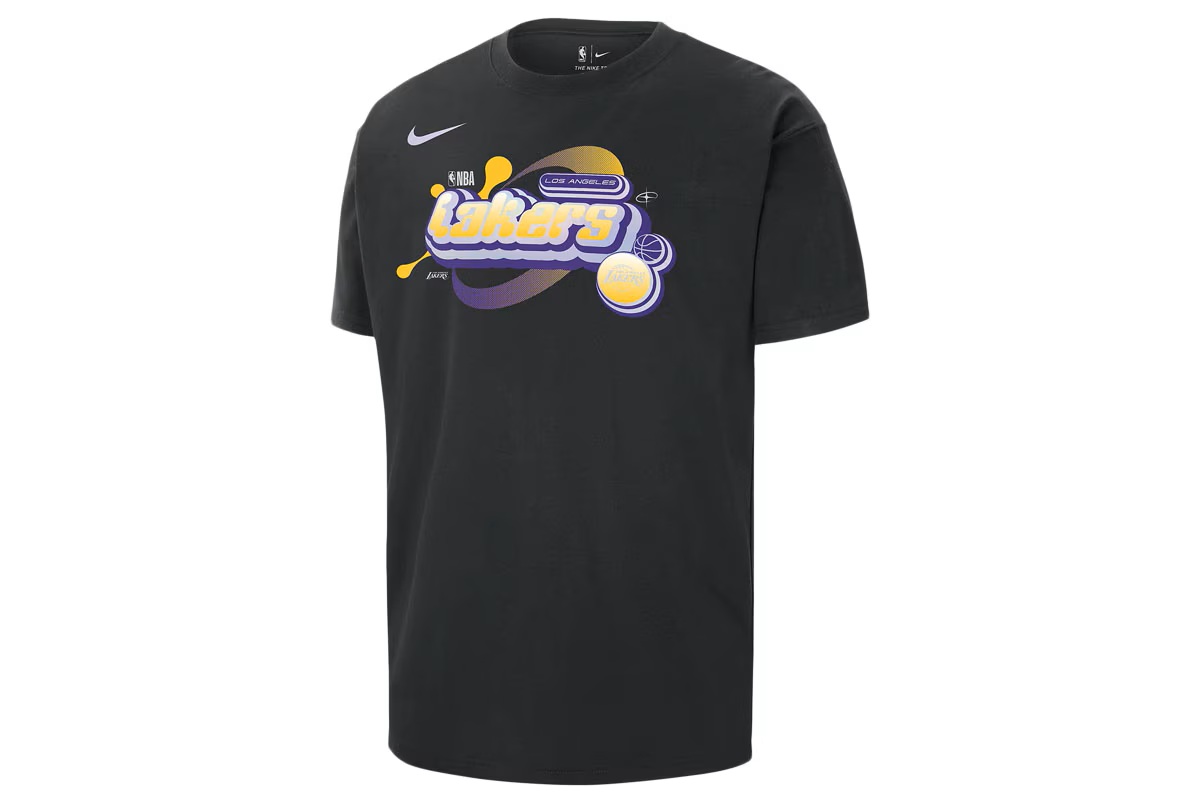 NBA ロサンゼルス・レイカーズ コートサイドマックス90 Tシャツ ナイキ 【FV9579-010】 バスケ tシャツ 半袖 