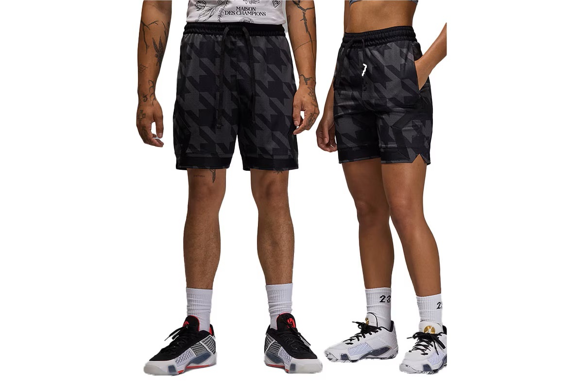 Dri-FIT プリント ダイアモンド ショートパンツ ジョーダン  【FV8616-010】 バスケ パンツ 短パン バスパン  