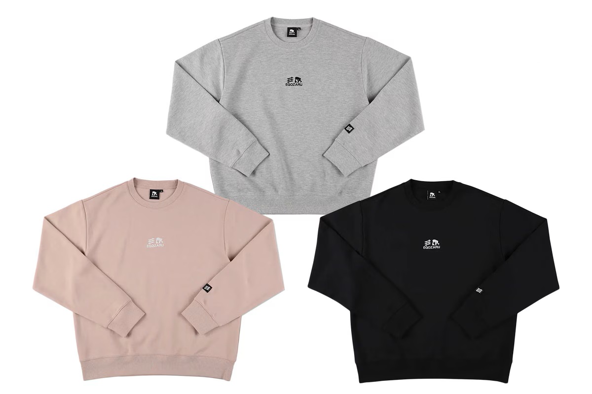 ダブルフェイス スウェット クルーネック エゴザル 【EZFW24USW001】 バスケ 長袖 ウェア 冬