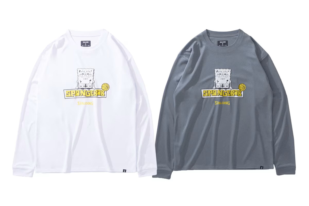 スポンジ・ボブ ロングスリーブTシャツ スポルディング 【SMT24139S】 バスケ ロンt 長袖