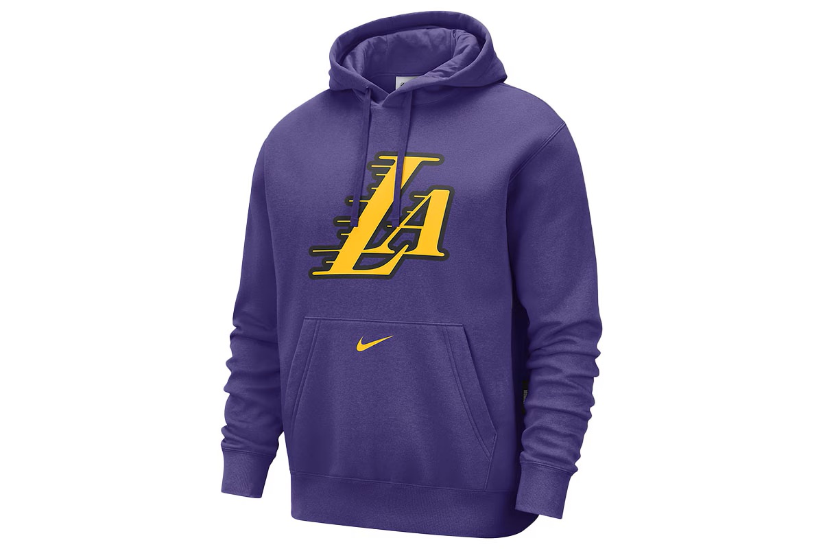 ロサンゼルス レイカーズ クラブ シティ エディション NBA フリース プルオーバー パーカー ナイキ 【FZ0599-504】 バスケ 長袖 上着 