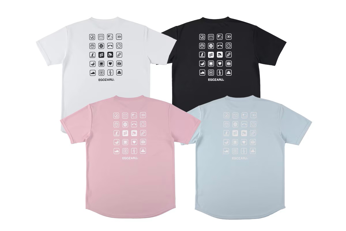 デュアルロゴ アイコン バックプリント Tシャツ エゴザル 【EZSS25UST023】 バスケ tシャツ 半袖
