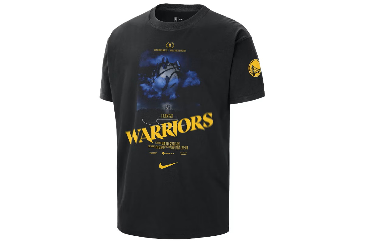 NBA ゴールデンステート ウォリアーズ コートサイドTシャツ ナイキ 【HJ2695-010】 バスケ tシャツ 半袖 