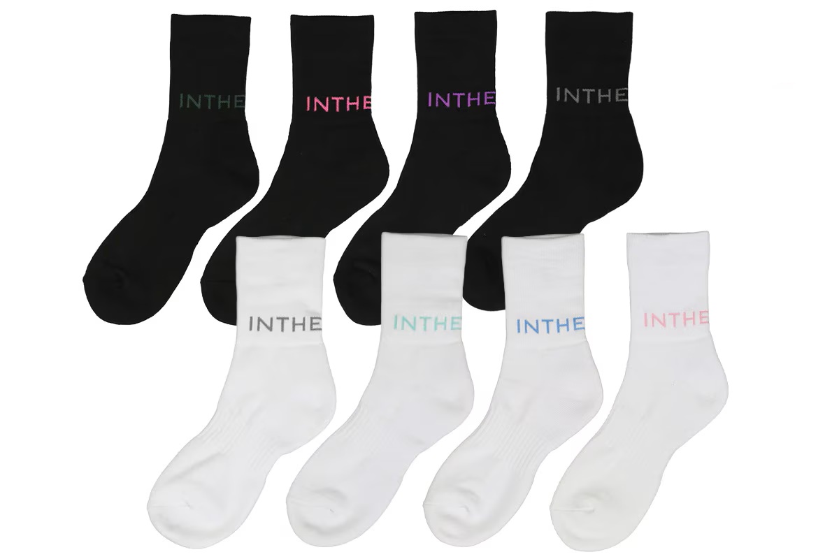 ベーシックロゴジャガードソックス インザペイント 【ITP25439】 バスケ バッソク 靴下