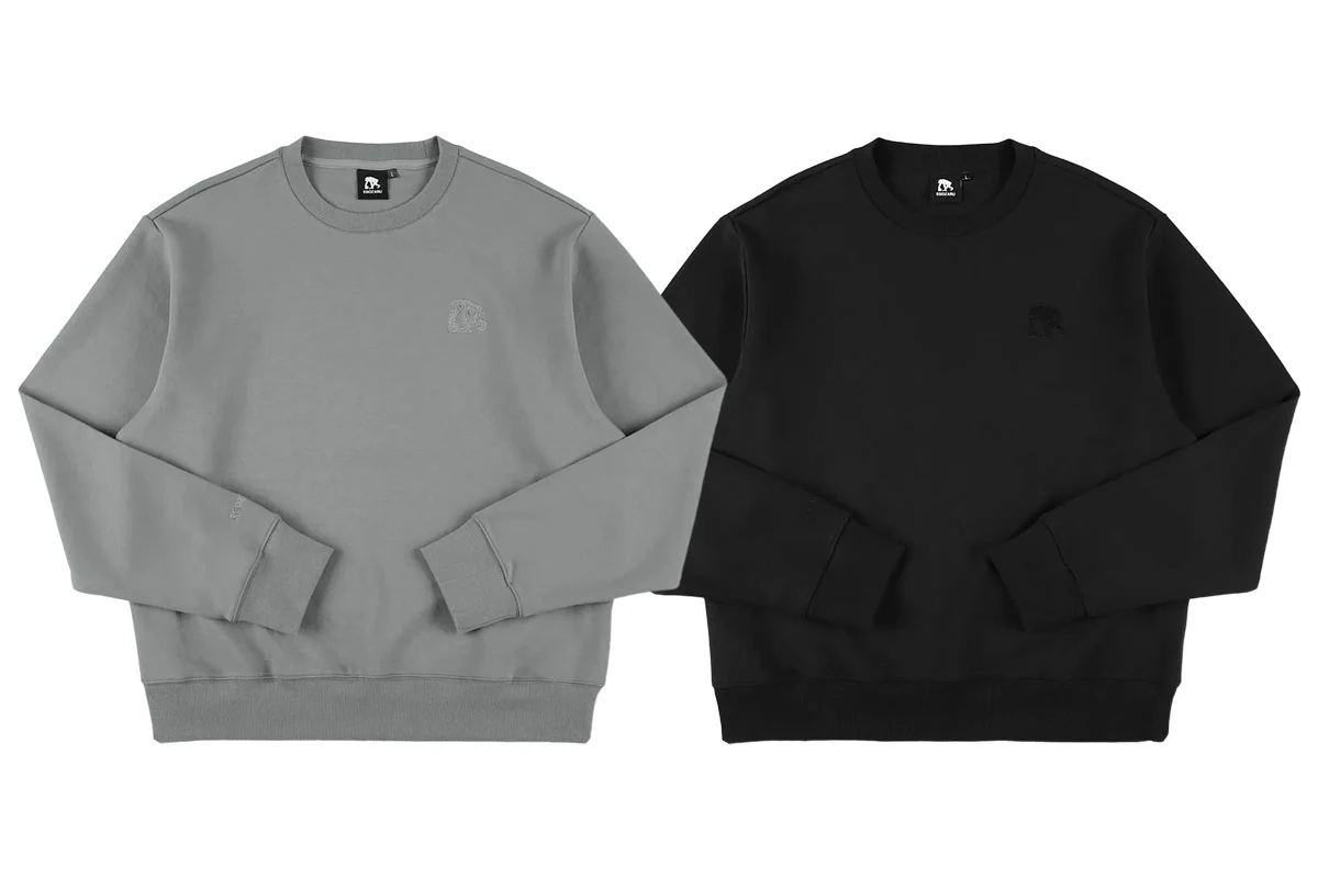 ダブルフェイススウェットシェニールパッチクルー ネック エゴザル 【EZFW25USW003】 バスケ 長袖 ウェア 冬