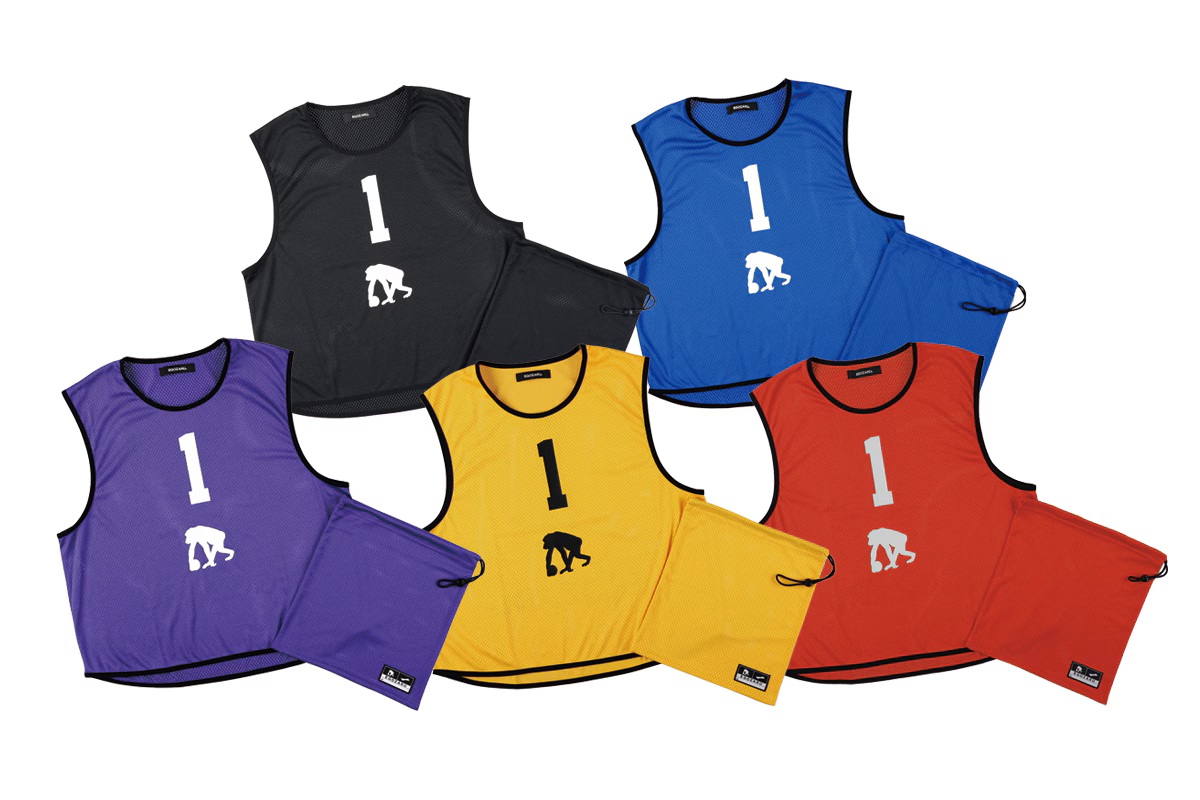 チームビブス 1～6番 （6枚セット） エゴザル 【EZTM-BB01】 バスケ べームベスト ナンバリング