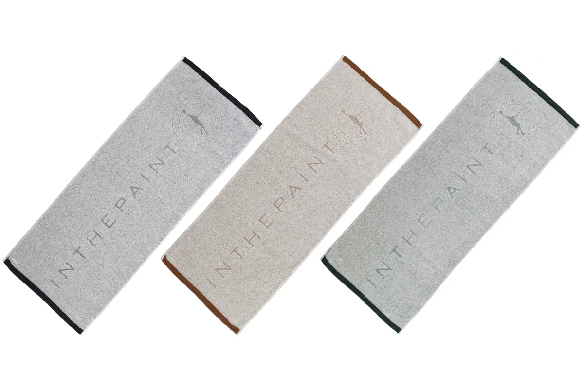 ◆ネーム刺繍可能◆ ナチュラル アースカラー タオル インザペイント 【ITP25425】 バスケ 記念 卒団 卒部 卒業 引退