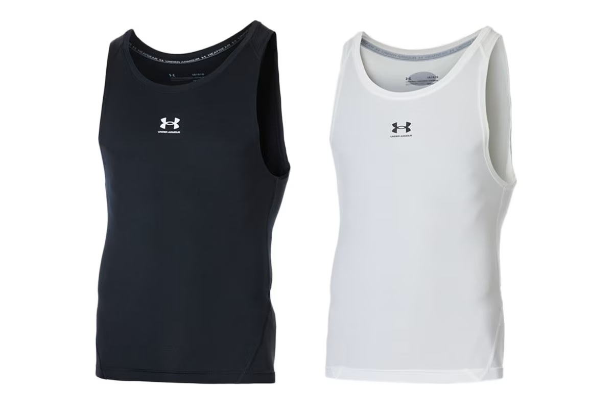 ヒートギア コンプレッションスリーブレスタンク アンダーアーマー 【1371947】 バスケ インナー 練習