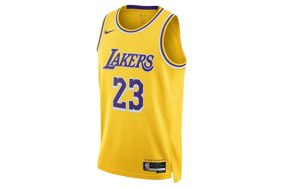 アイコンエディションスウィングマンジャージー ロサンゼルス・レイカーズ #23 レブロン・ジェームズ ナイキ NBA 【DN2009-733】 バスケ ユニフォーム レプリカ